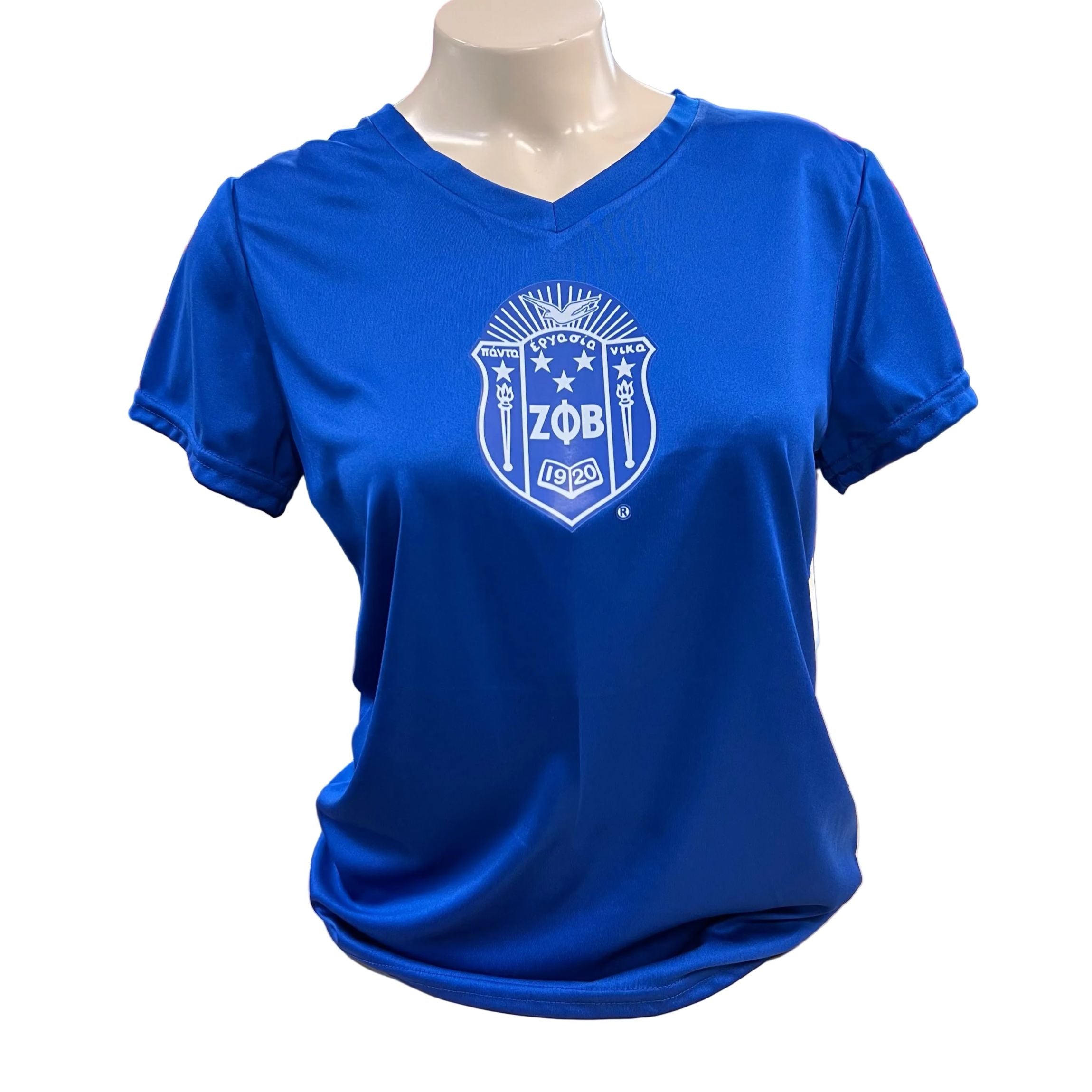 Zeta Shield V-neck Royal