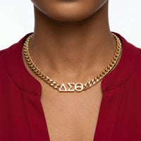 Delta Gold Chain Greek Letter Necklace