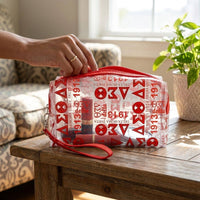 Delta Clear Graphic Print Makeup Pouch