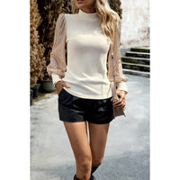 High Neck Solid Fit Sweater