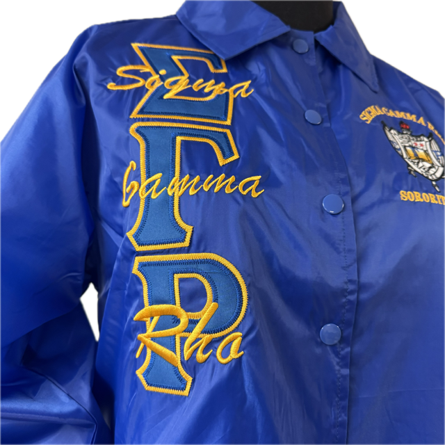 SGRho Line Jackets Royal - Royal Front Letters