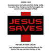 Jesus Save Red T-shirt Red/Black design