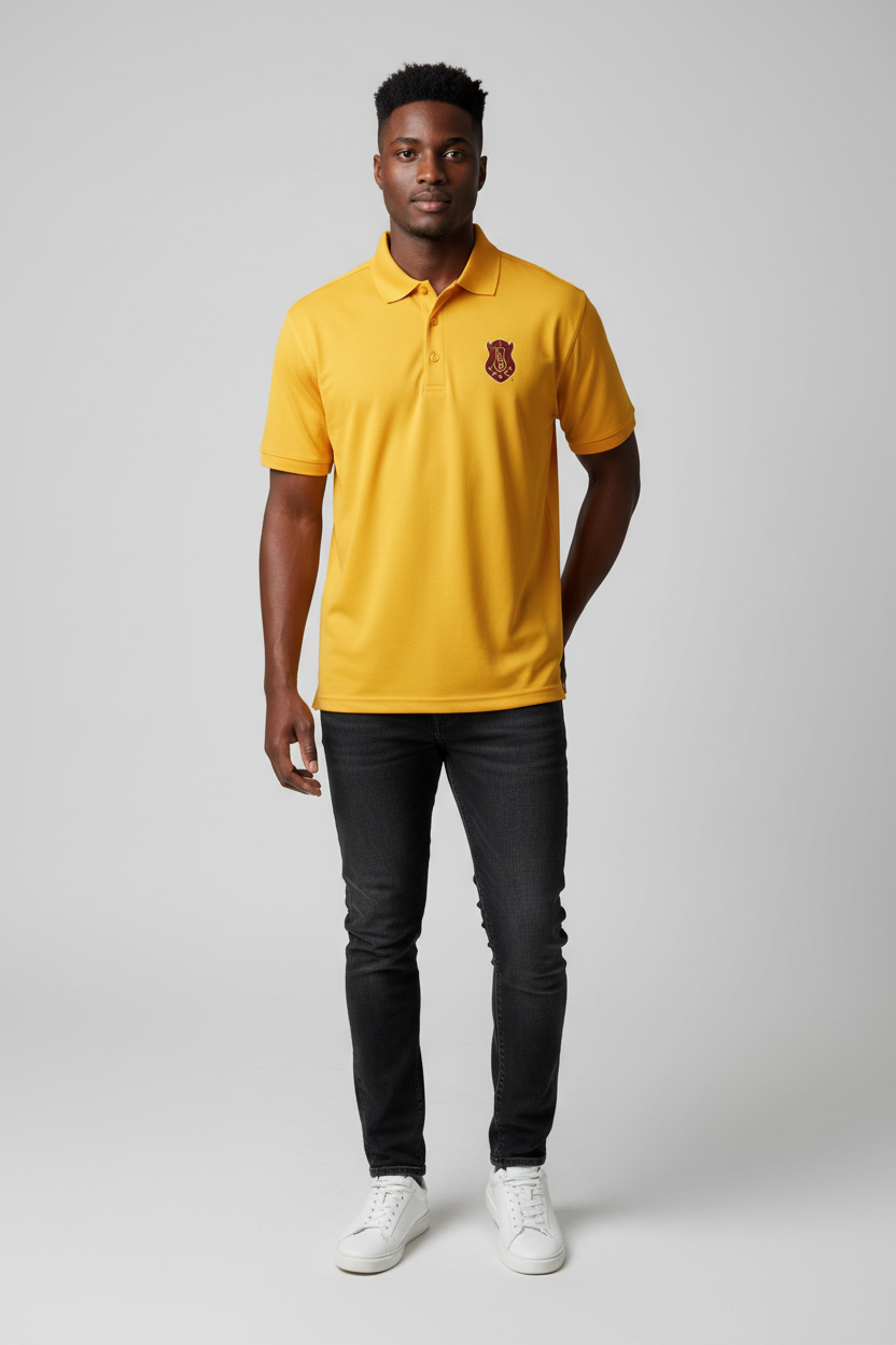 Iota Cool & Dry Mesh Polo Gold