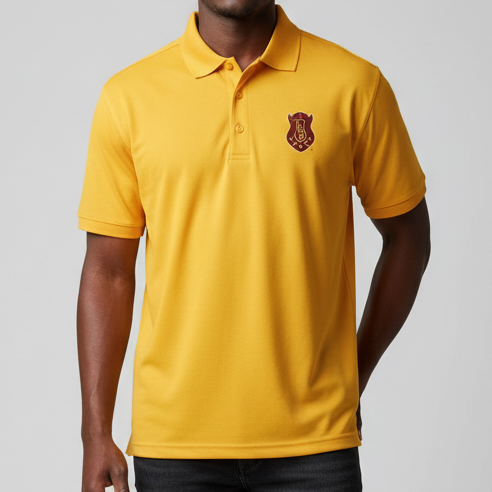 Iota Cool & Dry Mesh Polo Gold