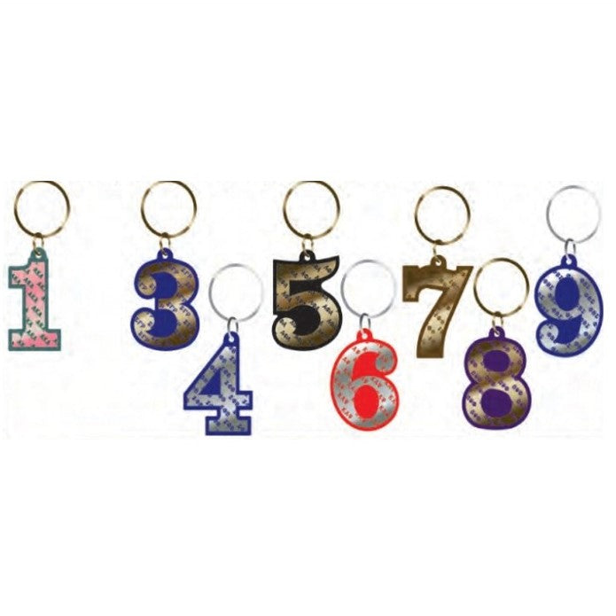 Iota Line Number Key Chain #3 ONLY 1 LEFT