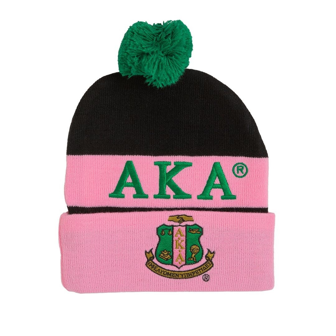 AKA Knit Beanie Black – Distinctive Specialties