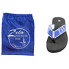 Zeta Flip Flops with Satin Shoe Bag