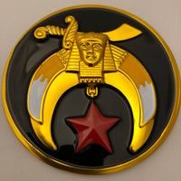 Shriner Round Car Emblem
