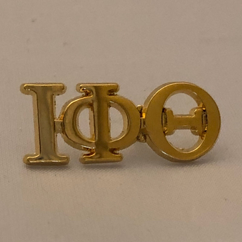 Iota Gold Letter Lapel Pin