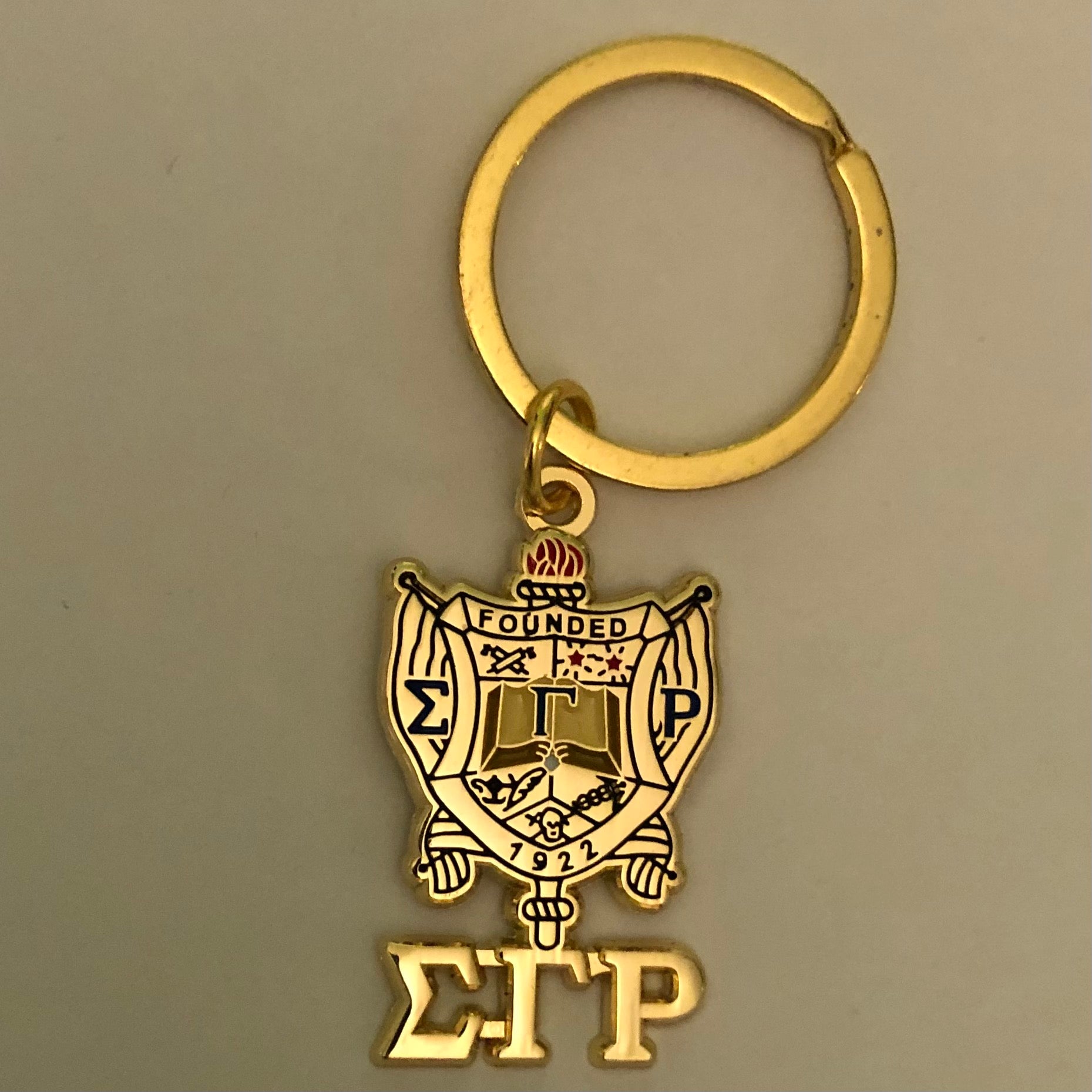 SGRho Shield with Letters Key Chain