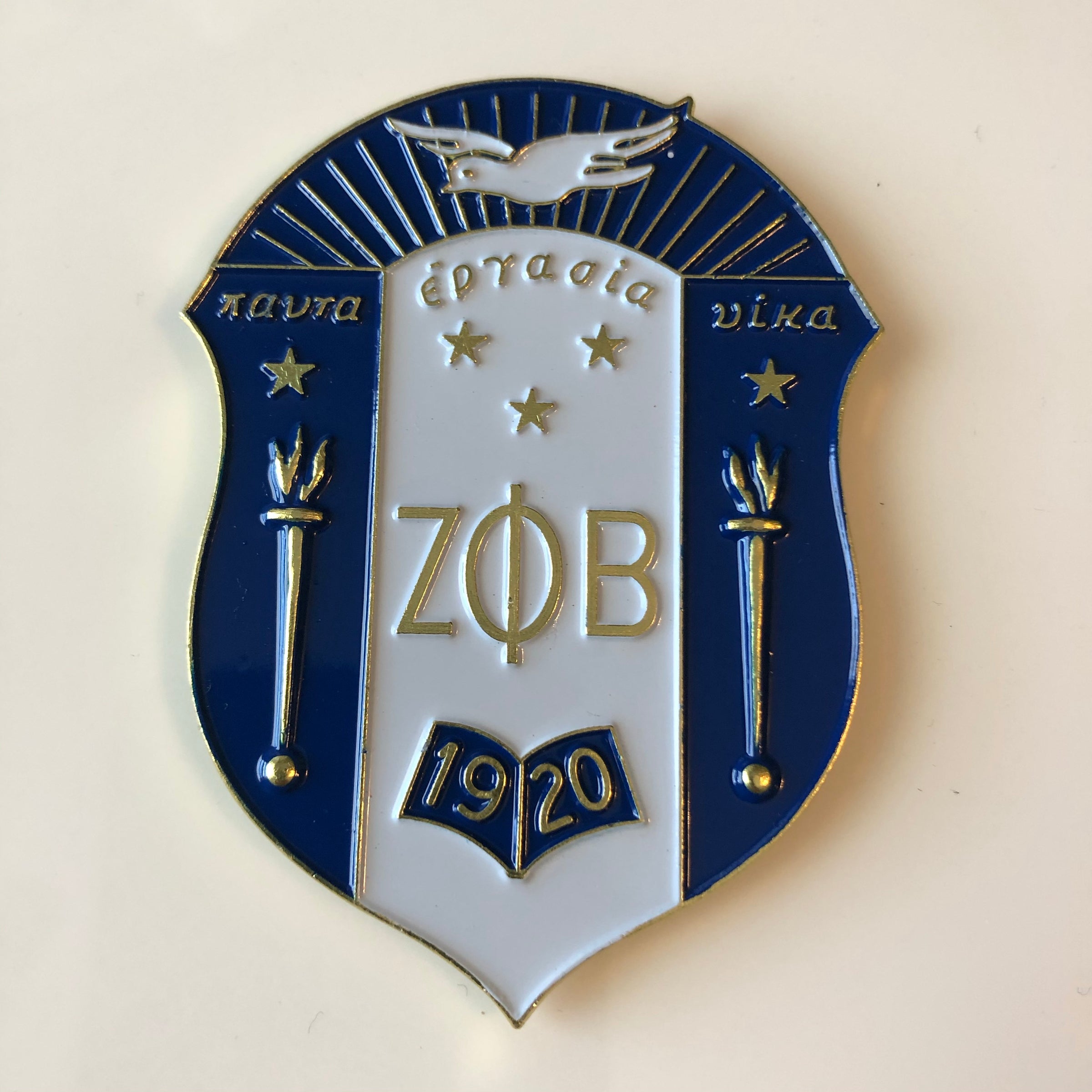 Zeta Shield Car Emblem