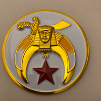 Shriner Round Car Emblem