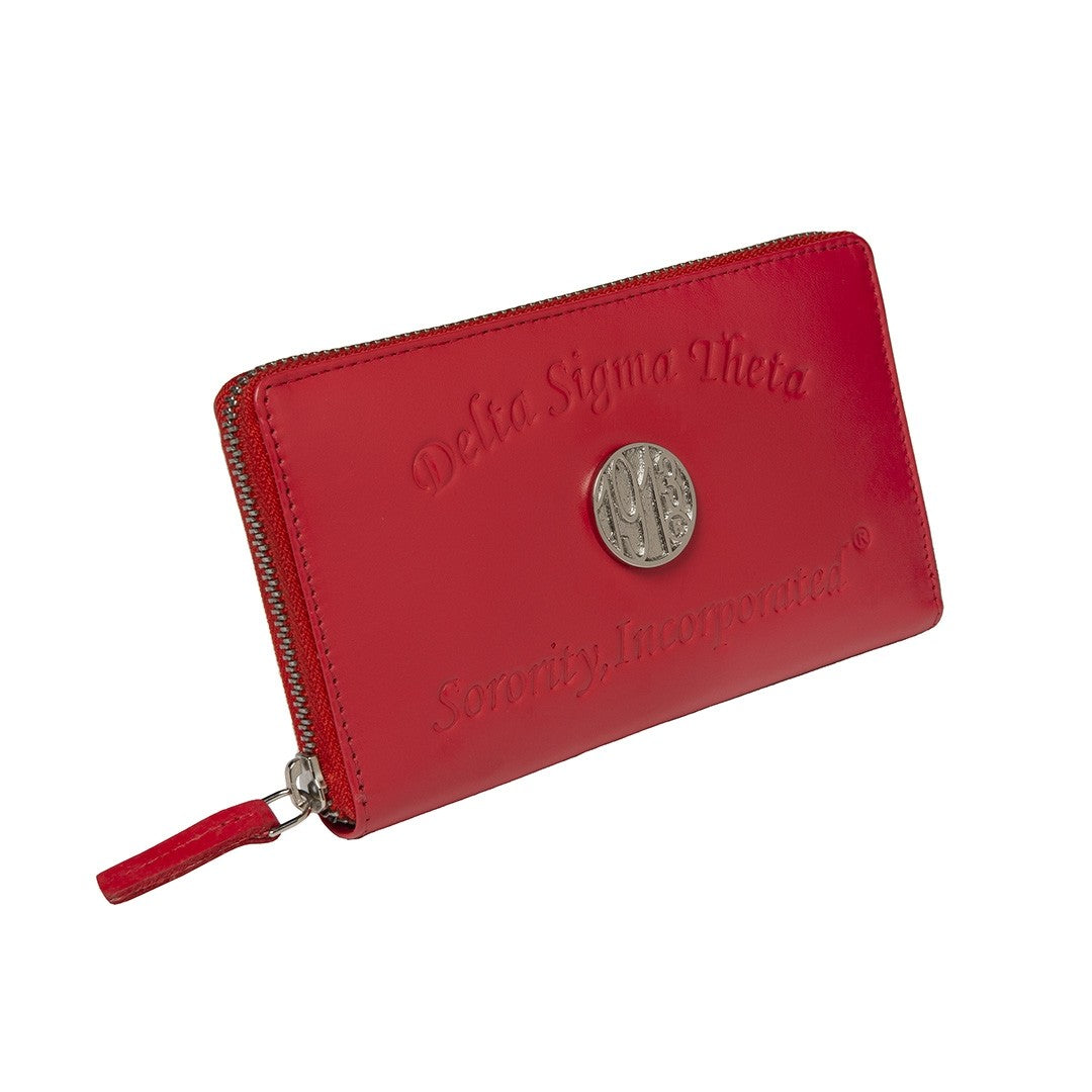 Delta Embossed Soft Leather Wallet