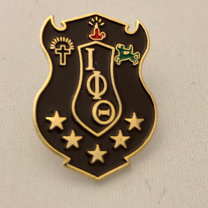 Iota 3D Color Shield Lapel Pin