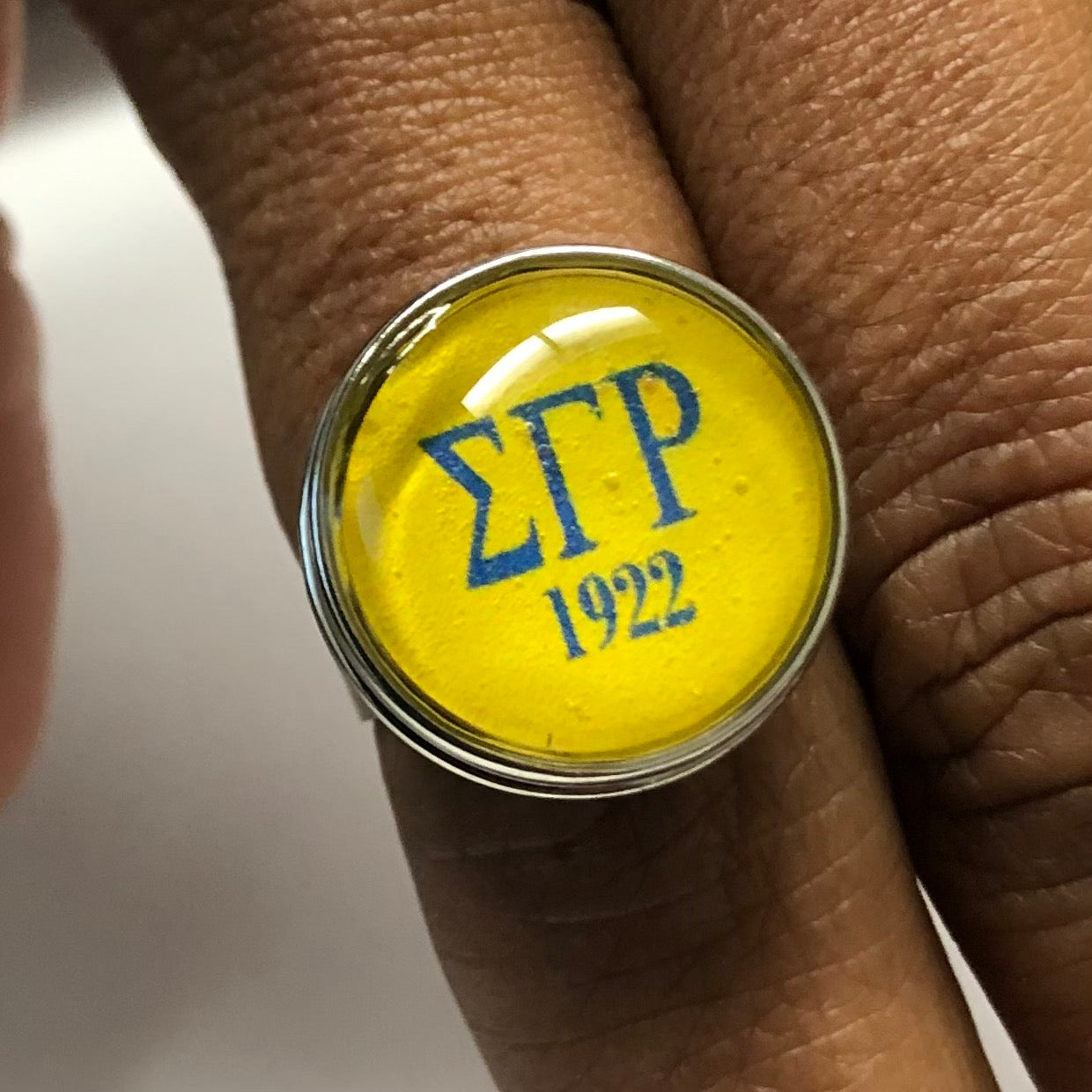 SGRho Adjustable Button Ring