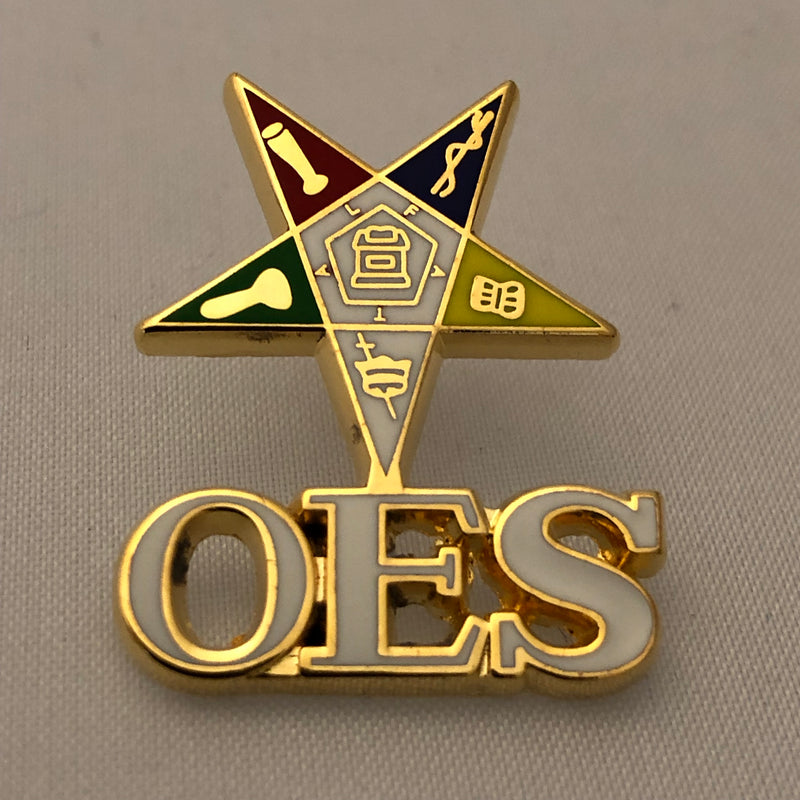 OES Shield with letters Lapel