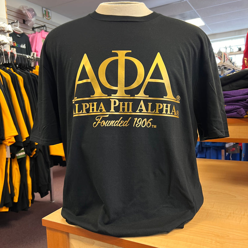 Alpha Founded Black T-shirt