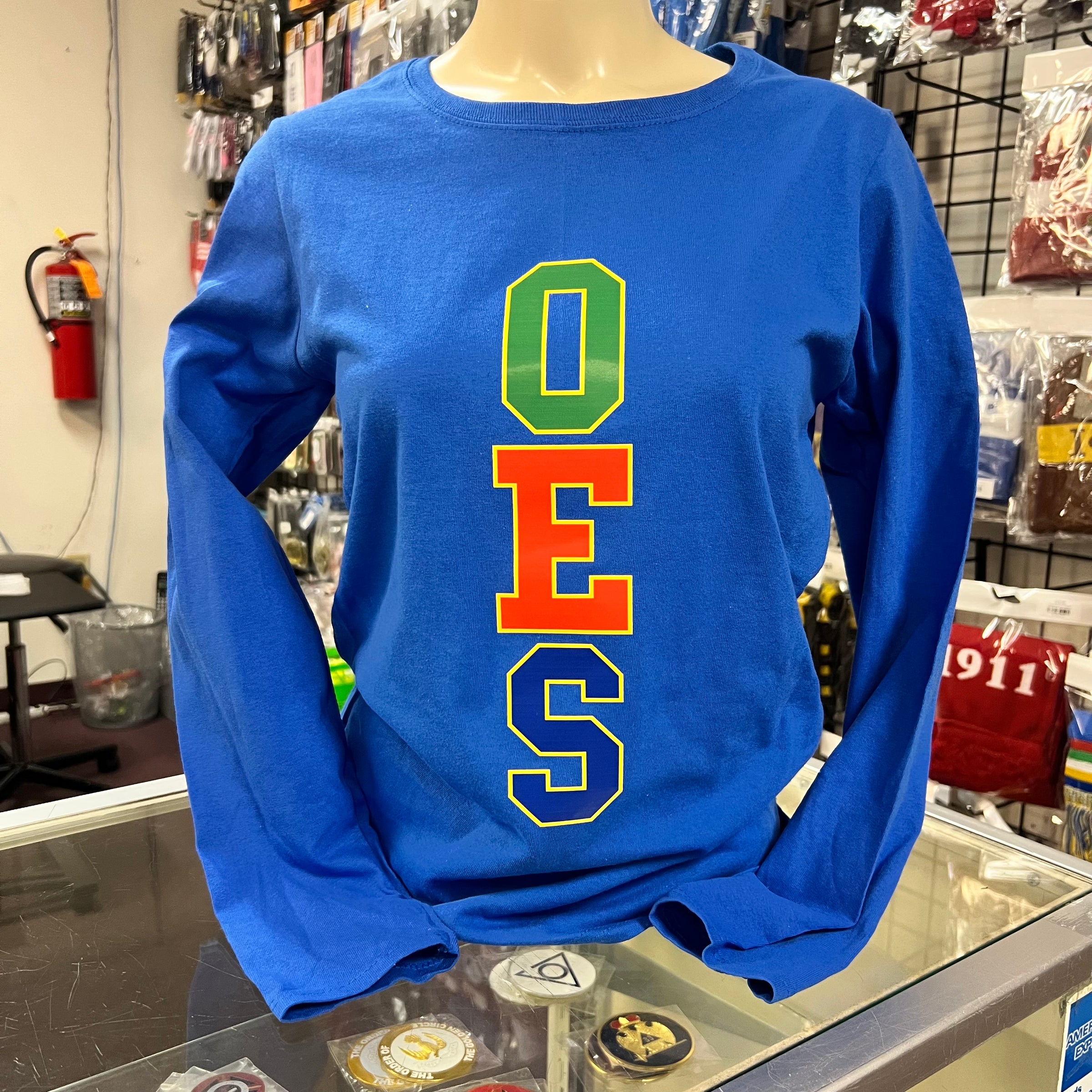 OES Vertical Letters L/S T-shirt