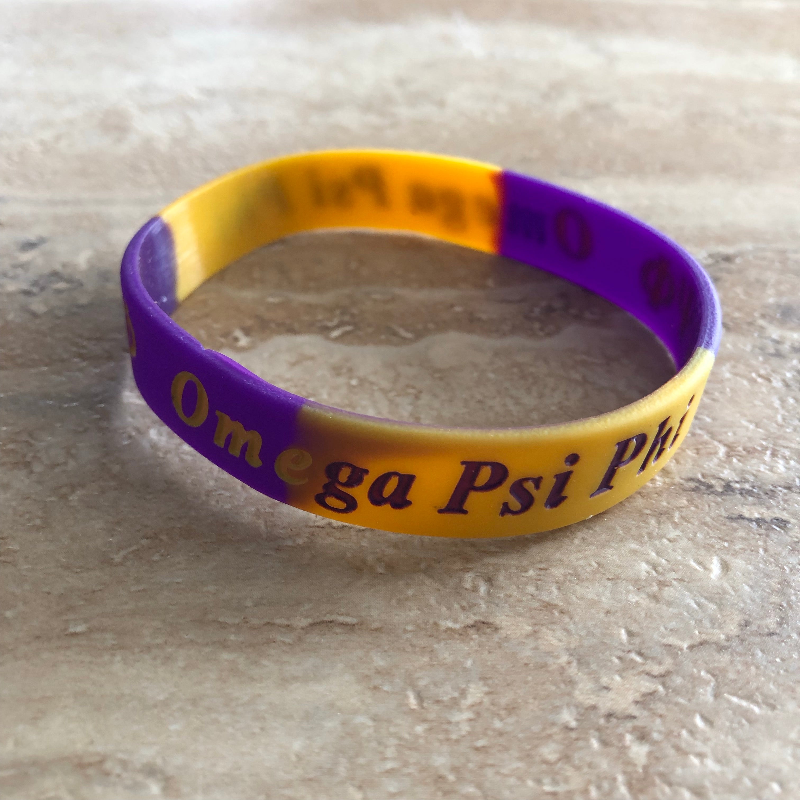 Omega Psi Phi Silicone Bracelets 2025