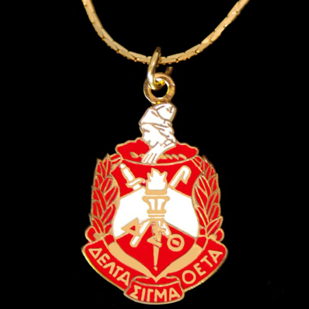 Delta Shield Pendant Necklace