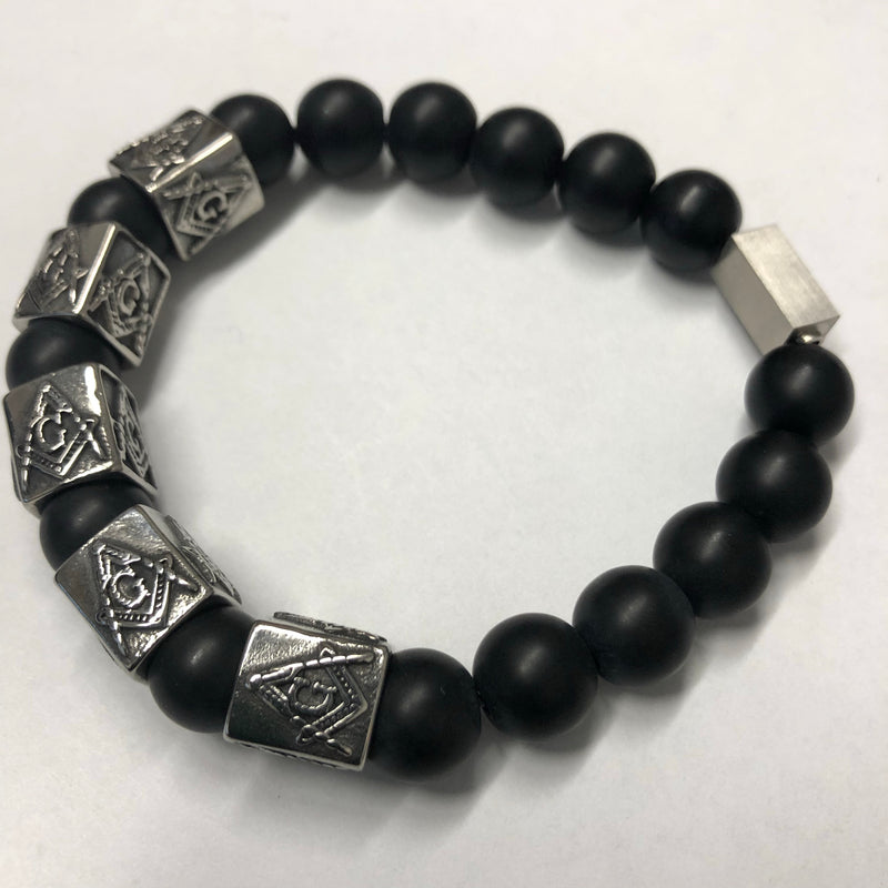Mason Genuine Onyx Stones Bracelets