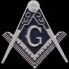 Mason Compass & Square Car Emblem