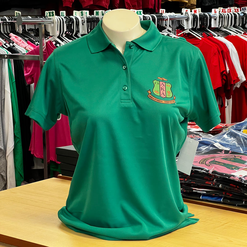 AKA Cool & Dry Mesh Polo Green