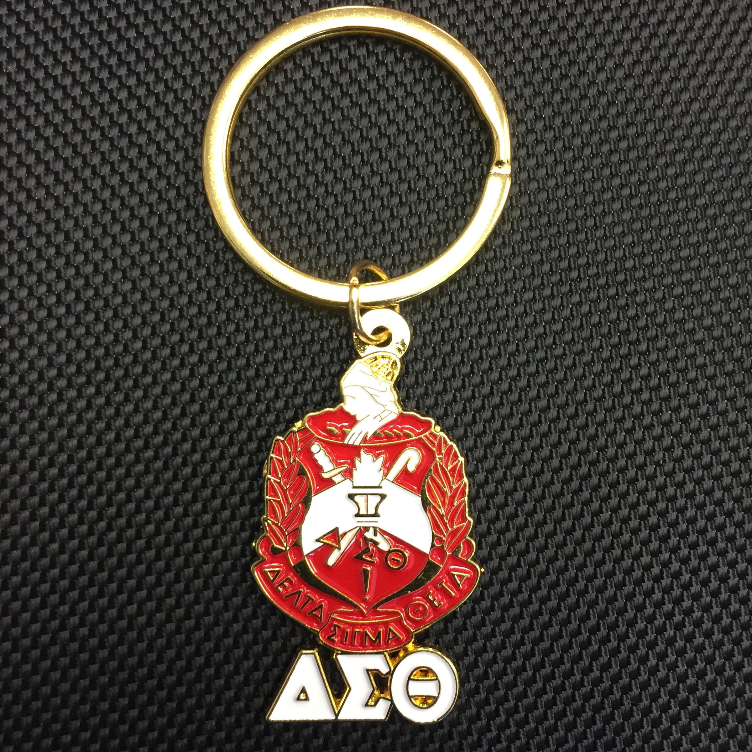 Delta Shield with Letters Key Chain